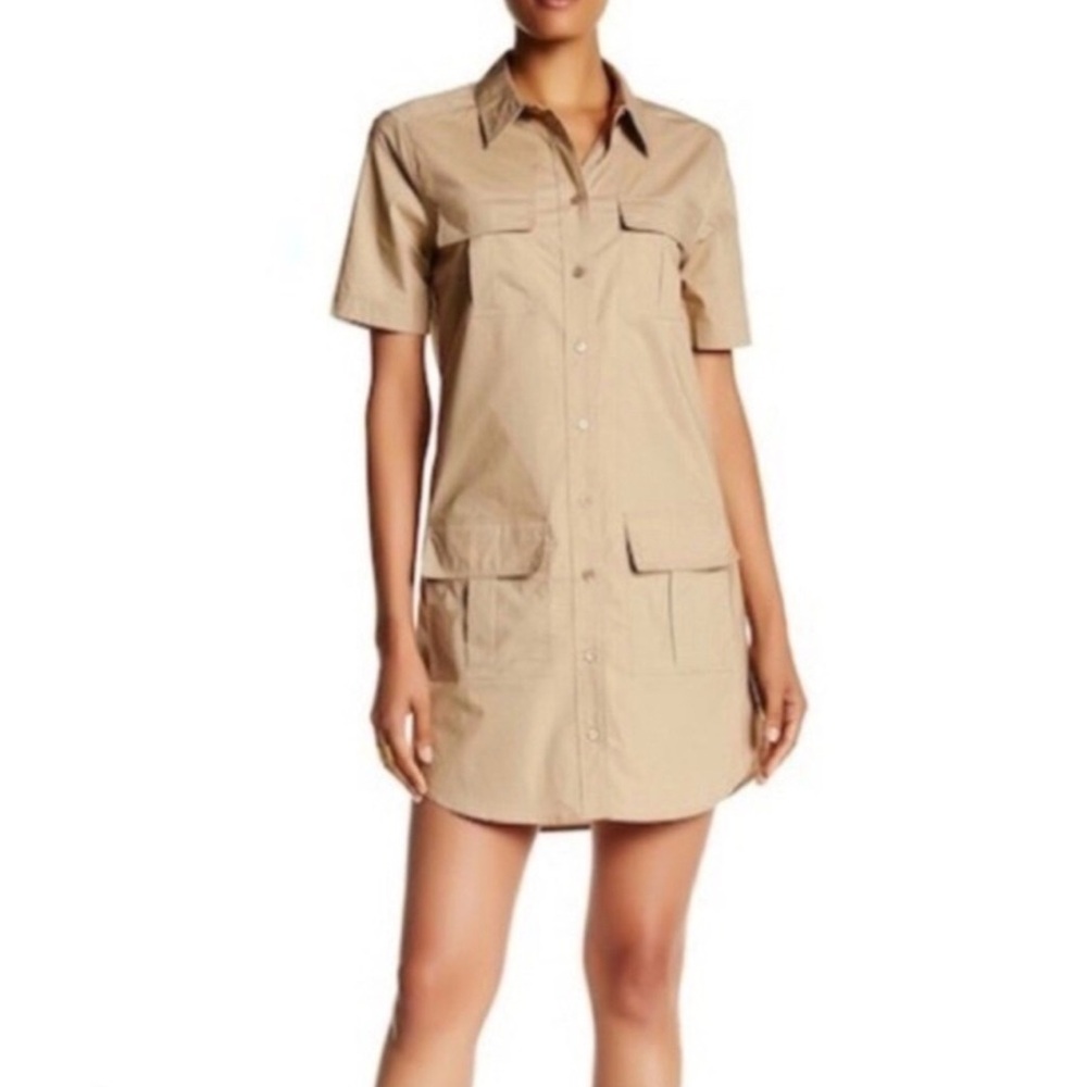 NWOT Equipment Remy Utility Shirt Dress SIZE L/G - Picture 6 of 12